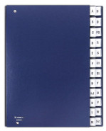 Podpisová kniha - register Donau  A-Z modrá