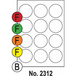 Etikety SOTO 2312, farebné, okrúhle 60mm zelené