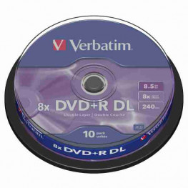 DVD +R VERBATIM/10 dvojvrstvové /8,5GB/