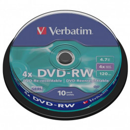 DVD -RW Verbatim CakeBox/10ks