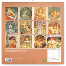 Kalendár nástenný ALFONS MUCHA 2024