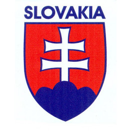 Nálepka znak SR SLOVAKIA 7,5 x 6 cm
