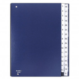 Podpisová kniha - register DONAU 1-31 modrá