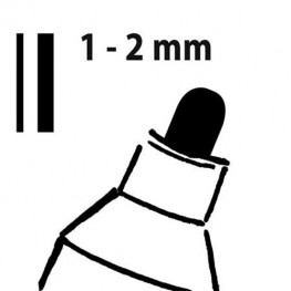 Popisovač Sigel kriedový biely 1-2mm / 2ks