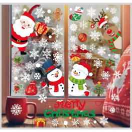 Samolepky na okná vianočné /04/ 35x50 - 2ks