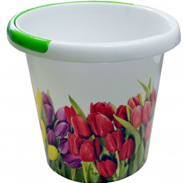 Vedro plastové 10L tulipány
