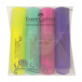 Zvýrazňovač FABER CASTELL pastel 1546/4ks