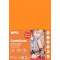 Farebný papier A4 170g APLI A14250 fluo-oranžový